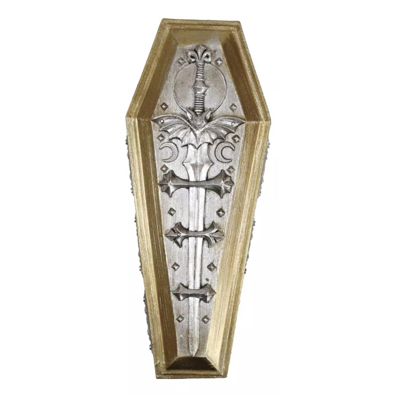 Ebros Gift Vampire Dracula Nosferatu Figurine With Bat Moon Sword