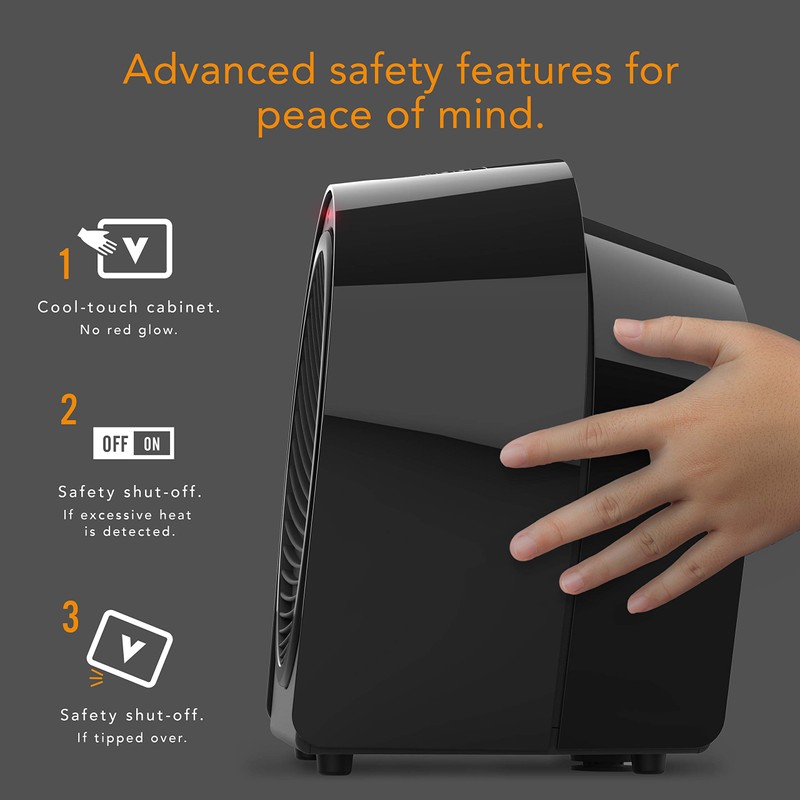 Vornado Velocity 3R Whole Room Space Heater with Timer, Adjustable