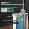 JOYMOOP Mop and Bucket with Wringer Set, White Flat Squeeze