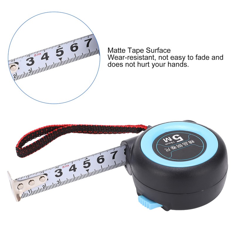 Feststellbares Maßband, 5 M X 19 Mm, Präzises, Einziehbares, Selbstsicherndes