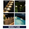 SHONELIGHTING Solar Pool Lights, IP67 Waterproof Step Lights for Outside,