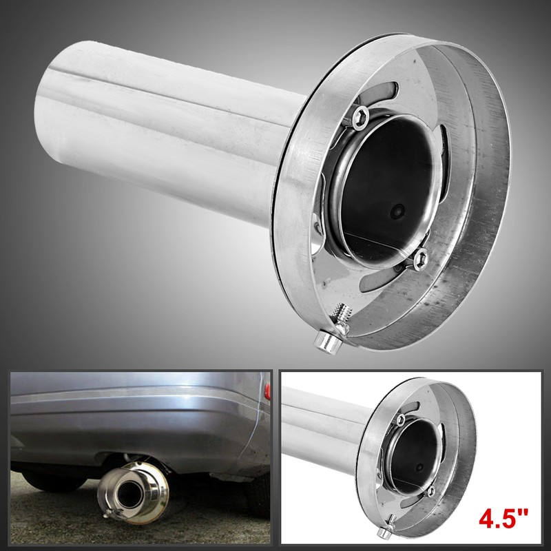 Car Adjustable Removable Round Head Exhaust Muffler Silencer Car Modification