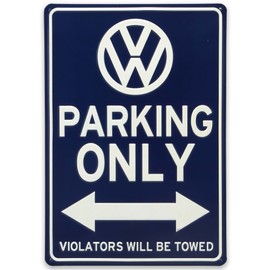 Volkswagen Parking Only Metal Sign - Vintage Volkswagen Sign for Garage or Man Cave