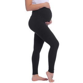 Joyaria Womens Postpartum/Maternity/Pregnancy/Pregnant Leggings Pants Soft Yoga/Active/Athletic/Workout Bottoms(Black,XL)