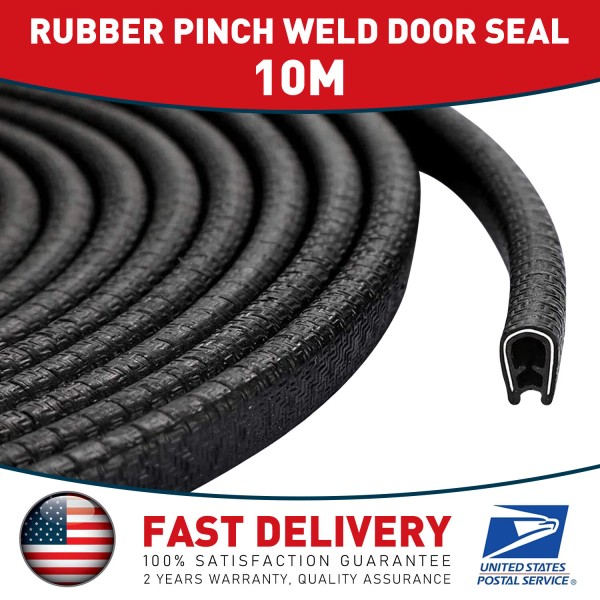 Modigt 33Ft U-Shape Car Door Edge Trim Lock Guard Moulding