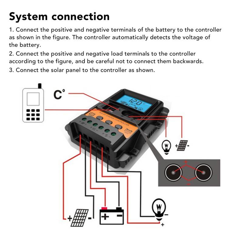12V 24V Auto Solar Charge Controller PWM Solar Power Controller