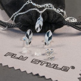 Fly Style Feather Pendant for Children/Girls/Women with Chain Silver/Children's Jewellery Girls, Sterling Silver
