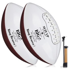 Hollowfly Wedding Groomsmen Proposal Football Gifts Bulk Will You Be My Groomsman Ring Bearer Proposal Keepsakes Football Groomsmen Gifts(2 Pack,Bearer)