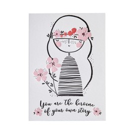 NIQUEA.D Funny, Humorous Card, You are the Heroine (NF-0020)