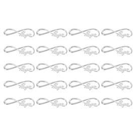 PATIKIL 40 Pcs Hope Symbol Connectors Charm Pendants, Alloy Jewelry Making Accessories for DIY Necklace Bracelet, Silver
