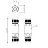 Cable Connector Waterproof | 24A 450V AC | 4-Pin |