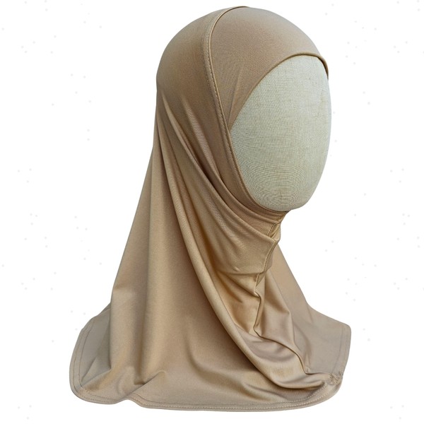 Yaqeen Girls instant headscarf hijab plain al Amira, readymade pull