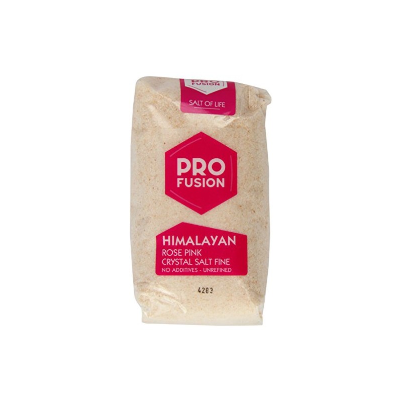 Profusion Organic Himalayan Rose Pink Crystal Salt Fine, 500g