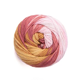 Hilo de algodón YarnArt Symphony Dream - 80% algodón, 20% viscosa, arcoíris, multicolor, para tejer de ganchillo, apto para todas las blusas, vestidos, chales, bolsos, sombreros, 273 yardas, 3.5 onzas