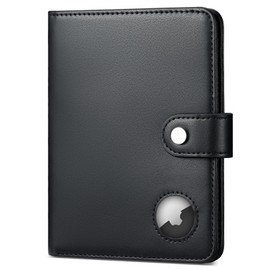 Passport Holder with Airtag for Men and Women, RFID Blocking Passport Wallet Cover Case