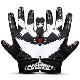 Repsters Jester 4.0 Football Gloves - Adult & Youth Sizes (Black, Adult - Medium)
