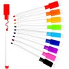 SULOLI Magnetic Dry Erase Markers, 9Pcs Fine Tip Point Whiteboard