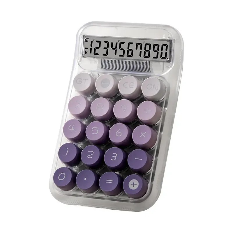 Mechanical Calculator Cute Desktop Clear Digital Display