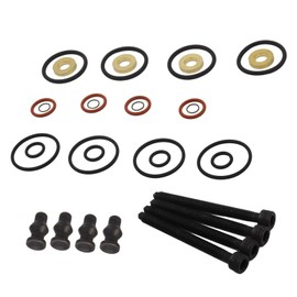 SUCHUANGUANG Improved Gasket Set for Fuel Injectors and Screws Replaces PDE 1417010997 ABS Rubber