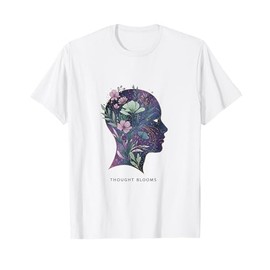Thought Blooms Artistic Profile Ethereal Botanical Cosmic Im T-Shirt