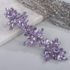 Rumtock Violet Crystal Hair Clip Wedding Bridal Handmade Hair Comb