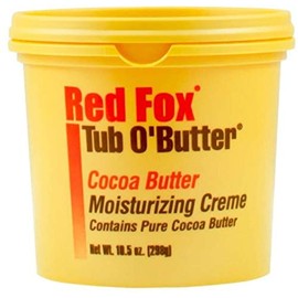 Red Fox Tub O' Butter Cocoa, Moisturizing Creme 10.5 oz (Pack of 7)