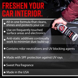 Adam's Polishes Interior Detailer Gallon (Sweet Pea) - Total Car Interior Cleaner, Protectant & Dressing | All Purpose Cleaner & Leather Conditioner | Vinyl, Dashboard, Screen, Seat Cleaner & More