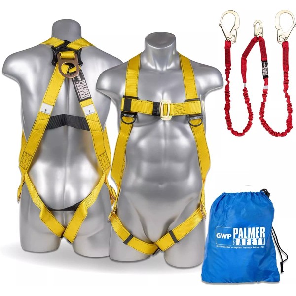 Palmer Safety ATERET Safety Harness Kit w/Detachable 6' Double Leg