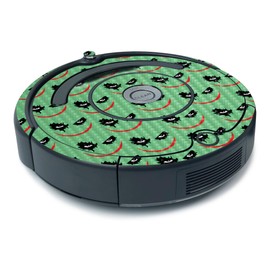 MightySkins Carbon Fiber Skin for iRobot Roomba 675 Minimal Coverage - Why So Serious | Protective, Durable Textured Carbon Fiber Finish | Easy to Apply, Remove, and Change Styles | Made in The USA