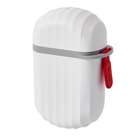 Upgraded Leakproof Travel Soap Case, Shampoo bar case, Soap Container mit Draining Layer, Portable Bar Soap Box for Bathroom, Camping, Gym, white Dot Design Recipient