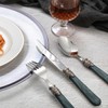 CATHYLIN 20 pieces 18/10 Stainless Steel Silverware Sets With Deep