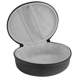 Geekria Shield Headphones Case Compatible with Skullcandy Riff2, Riff, CrusherANC, CrusherEvo, HeshANC, Hesh3, OneOdio A70 Case, Replacement Hard Shell Carrying Bag with Cable Storage (Dark Grey)