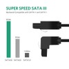 X5 Cable SATA 3 40cm 90° 6GBPS Angle Elbow HDD