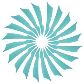 PATIKIL 4 Inch Arrow Vanes, 20 Pack Turkey Feather Fletching Archery Fletch Right Wing for Hunting Target Shooting, Cyan