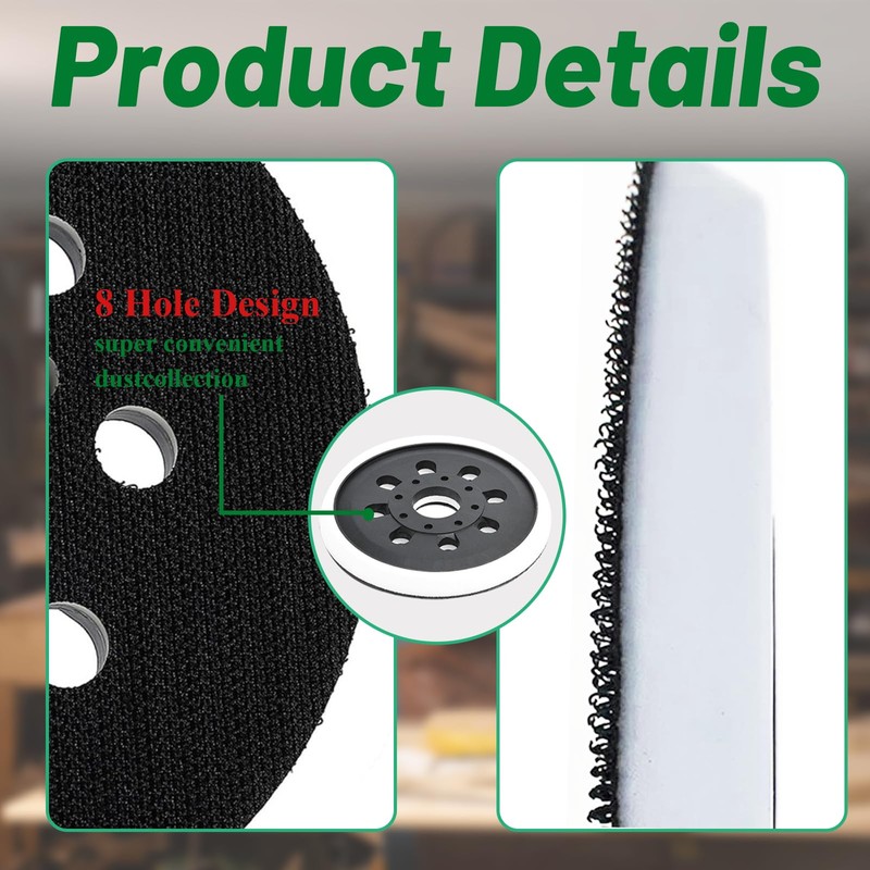HTTYHT 125mm Sander Backing Pad for Bosch PEX 220 A
