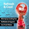 VFM - Red Cooling Mist Fan With Lanyard