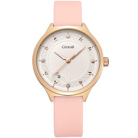RUYEOOK Watch for Women Nurses Nursing Students Lady,Variety Colors, Second Hand,Soft Silicone Band Waterproof Quartz Analog Female Bracelet Dress Elegant Watches (G720 Pink)