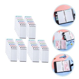 COLLBATH 36pcs Cash Planner Sheets Six-hole Design Budget Cards for Home Office Supplies Practical Plan Accessory for Financial Goal Setting and Expense Tracking