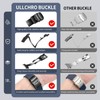ULLCHRO Fluororubber Watch Strap - Fast Release Cut-to-Size 18mm 19mm