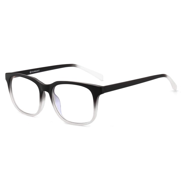 SUNGAIT Optics Brillen mit Blaulichtfilter Hoher Schutz– Anti-Müdigkeit, Anti-Blaulicht, UV-Schutz -Gaming Brillen für PC, Handy und Fernseher Grau 6025