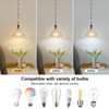 EFINEHOME Glass Modern Farmhouse Pendant Light, 1-Light Indoor Hanging Lamp