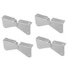 4PCS Gutter Downspout Extension Hinge Stainless Steel Flip Up Hinge
