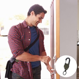 Extendable Key Fob, Pack of 5 Retractable Key Chains, Lanyard Extendable with 60 cm Steel Wire Rope, ID Holder Extendable with Carabiner, for ID Badge Holder, Key Cards