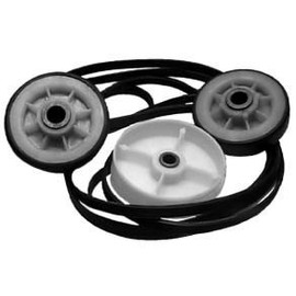 PREMIUM QUALITY DRYER DRUM SUPPORT ROLLER KIT Replacement For Maytag (Two Rollers 303373,One Pulley 6-3037050, One Belt Y312959)