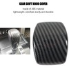 Gear Shift Knob Cover Carbon Fiber Pattern Protective Shift Head