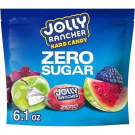 JOLLY RANCHER Zero Sugar Assorted Fruit Flavored Hard Candy Bag, 6.1 oz (Pack of 8)