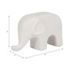 Sagebrook Home 9" Big Ear Elephant, White