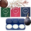 ēma Solid Perfume Discovery Set - Refillable Compact with Leather,