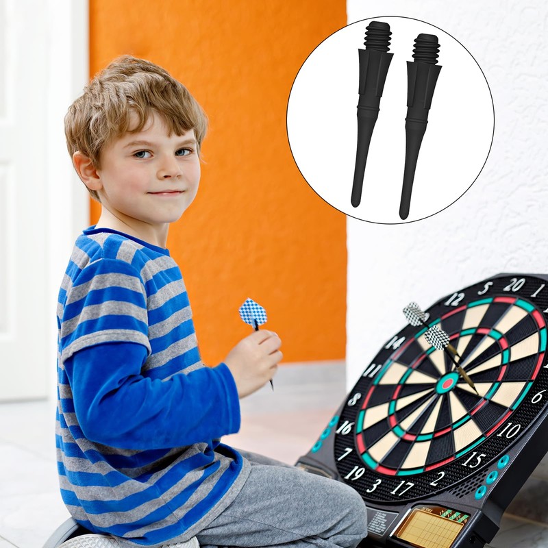 OMJMYY Pack of 100 plastic dart tips, 2BA thread, premium