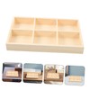 Zerodeko Wooden Storage Divider Box with Compartments Stylish Organizer for